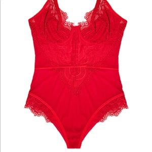 Size L sexy red bodysuit